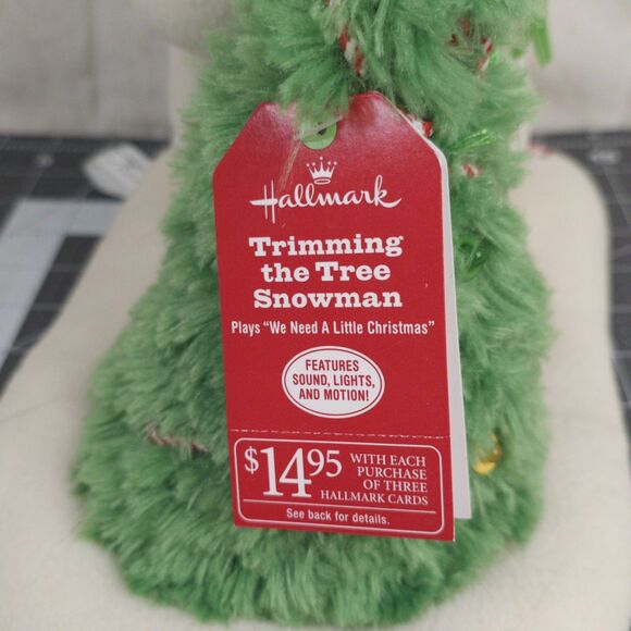 2010 Hallmark Jingle Pal Snowman Trimming the Tree Animated Plush Works - Picture 3 of 13